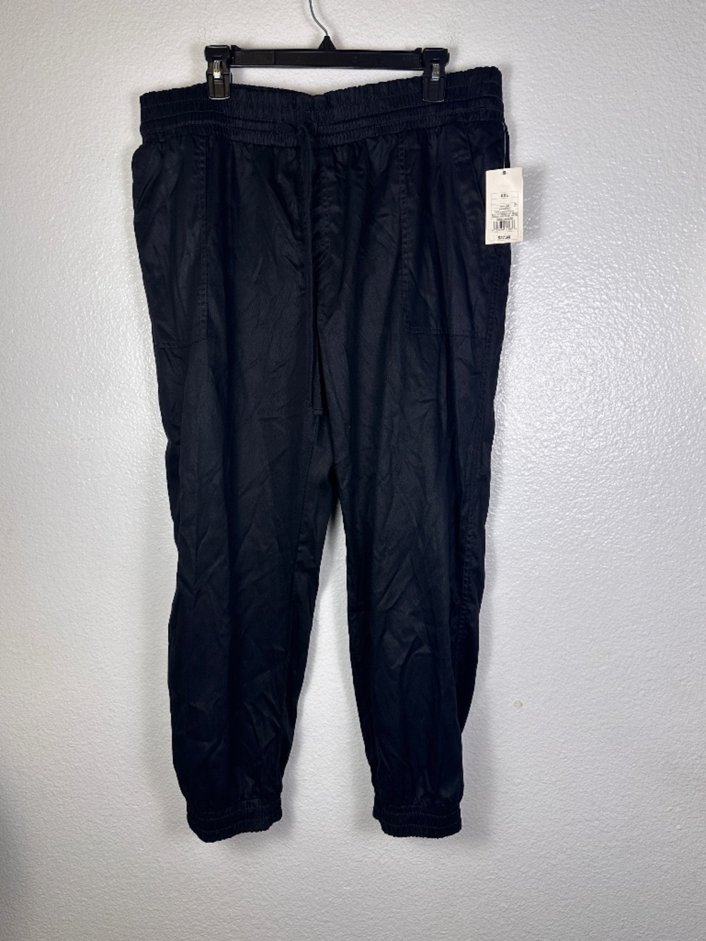 A New Day Women's Black Casual Drawstring Pants. Sz XXL.